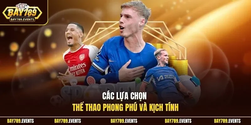 Các lựa chọn thể thao phong phú và kịch tính